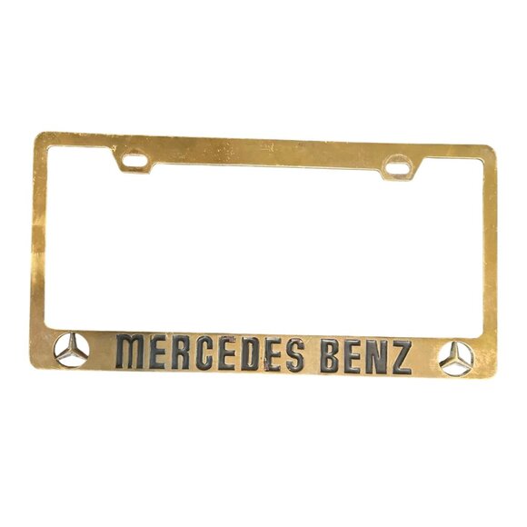 Vtg Luxury Automobile Booster Copper License Plate Frame 1980's - Picture 1 of 6